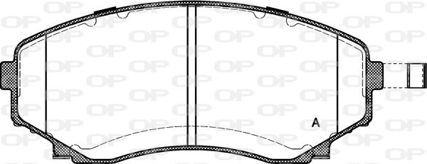 Open Parts BPA0397.22 - Kit pastiglie freno, Freno a disco autozon.pro