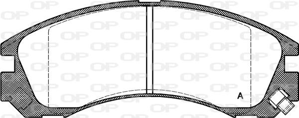 Open Parts BPA0354.22 - Kit pastiglie freno, Freno a disco autozon.pro