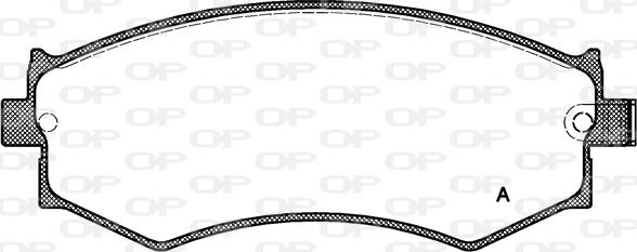 Open Parts BPA0350.04 - Kit pastiglie freno, Freno a disco autozon.pro