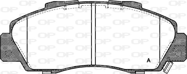 Open Parts BPA0351.32 - Kit pastiglie freno, Freno a disco autozon.pro