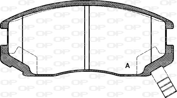 Open Parts BPA0357.22 - Kit pastiglie freno, Freno a disco autozon.pro