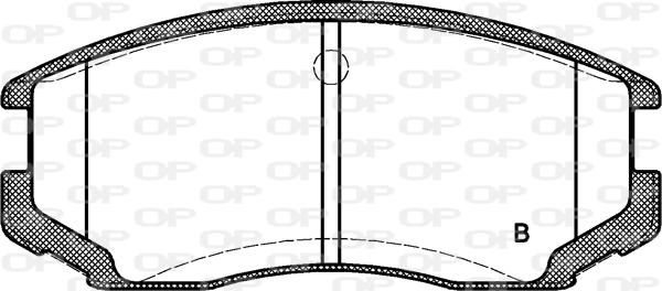 Open Parts BPA0357.22 - Kit pastiglie freno, Freno a disco autozon.pro