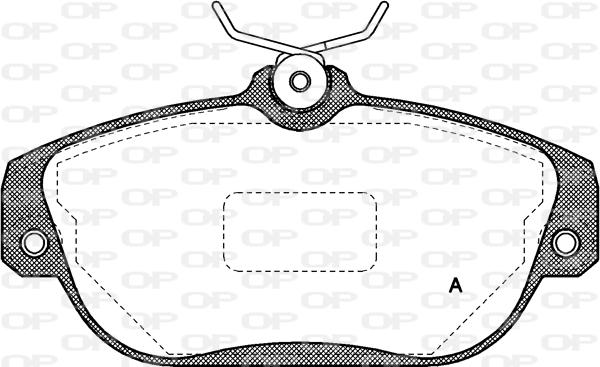 Open Parts BPA0368.10 - Kit pastiglie freno, Freno a disco autozon.pro