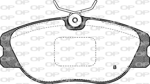 Open Parts BPA0305.31 - Kit pastiglie freno, Freno a disco autozon.pro