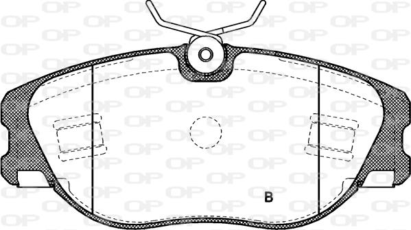 Open Parts BPA0305.72 - Kit pastiglie freno, Freno a disco autozon.pro