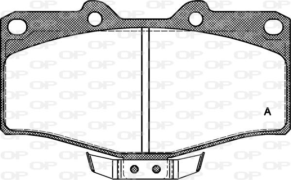 Open Parts BPA0315.04 - Kit pastiglie freno, Freno a disco autozon.pro