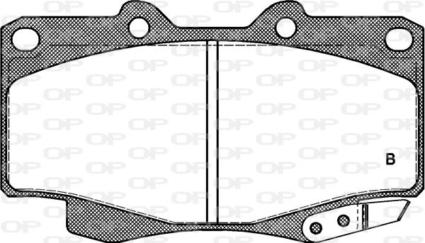 Open Parts BPA0315.04 - Kit pastiglie freno, Freno a disco autozon.pro