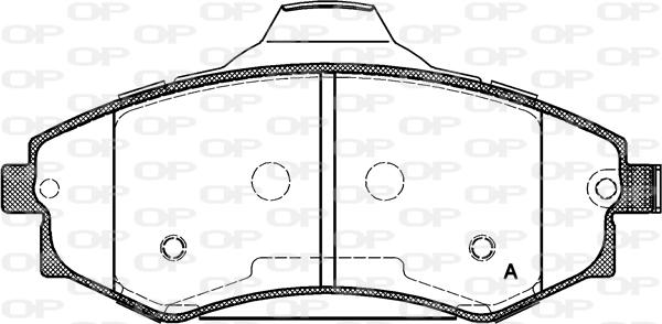 Open Parts BPA0318.03 - Kit pastiglie freno, Freno a disco autozon.pro