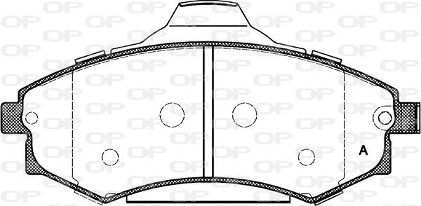 Open Parts BPA0318.82 - Kit pastiglie freno, Freno a disco autozon.pro