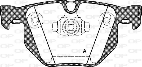 Open Parts BPA0381.40 - Kit pastiglie freno, Freno a disco autozon.pro