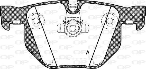 Open Parts BPA0381.60 - Kit pastiglie freno, Freno a disco autozon.pro