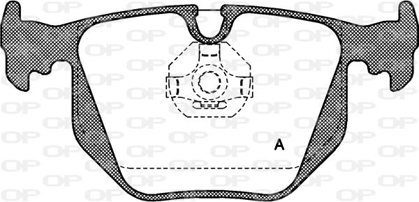 Open Parts BPA0381.00 - Kit pastiglie freno, Freno a disco autozon.pro