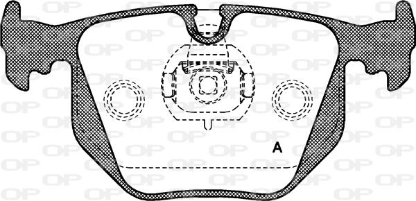 Open Parts BPA0381.20 - Kit pastiglie freno, Freno a disco autozon.pro