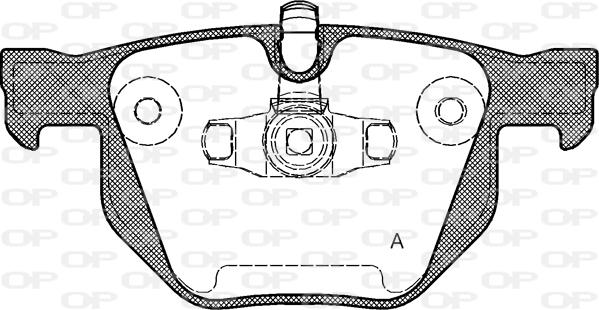 Open Parts BPA0381.70 - Kit pastiglie freno, Freno a disco autozon.pro