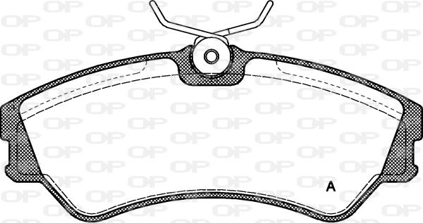 Open Parts BPA0383.00 - Kit pastiglie freno, Freno a disco autozon.pro