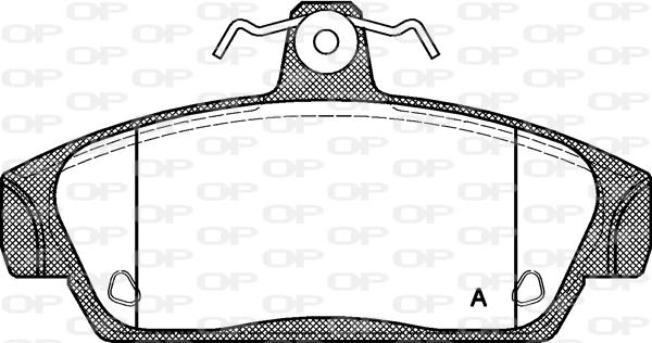 Open Parts BPA0336.00 - Kit pastiglie freno, Freno a disco autozon.pro