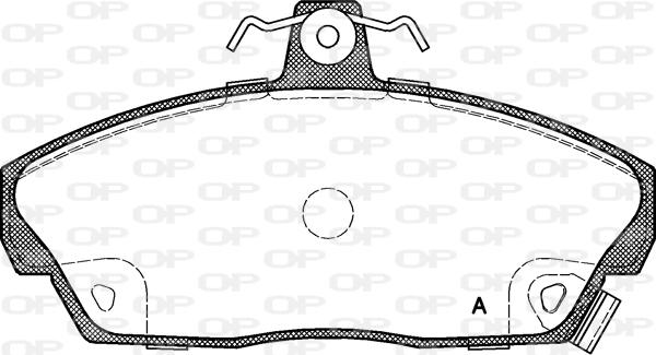 Open Parts BPA0337.02 - Kit pastiglie freno, Freno a disco autozon.pro