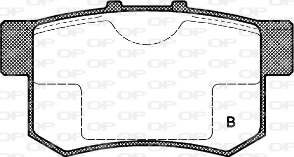 Open Parts BPA0325.02 - Kit pastiglie freno, Freno a disco autozon.pro