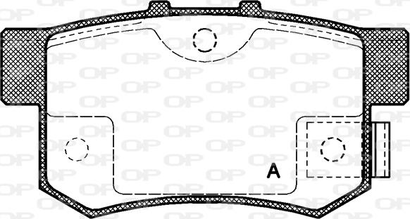 Open Parts BPA0325.02 - Kit pastiglie freno, Freno a disco autozon.pro