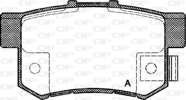 Open Parts BPA0325.12 - Kit pastiglie freno, Freno a disco autozon.pro