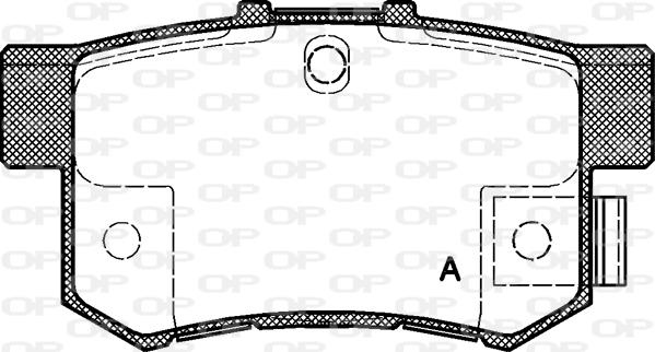 Open Parts BPA0325.32 - Kit pastiglie freno, Freno a disco autozon.pro