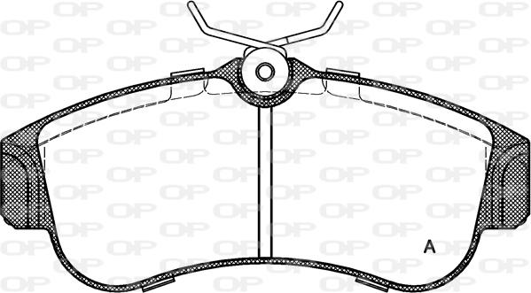 Open Parts BPA0320.00 - Kit pastiglie freno, Freno a disco autozon.pro