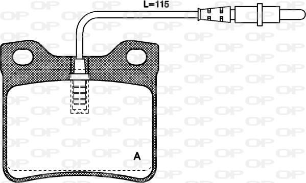 Open Parts BPA0321.02 - Kit pastiglie freno, Freno a disco autozon.pro