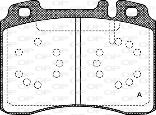 Open Parts BPA0379.00 - Kit pastiglie freno, Freno a disco autozon.pro