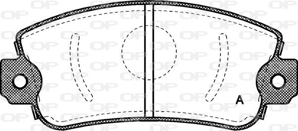 Open Parts BPA0372.00 - Kit pastiglie freno, Freno a disco autozon.pro