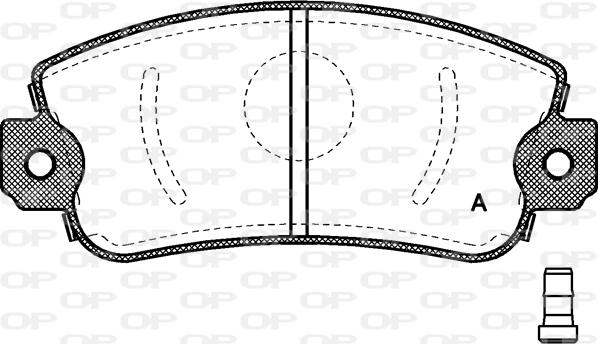 Open Parts BPA0372.02 - Kit pastiglie freno, Freno a disco autozon.pro