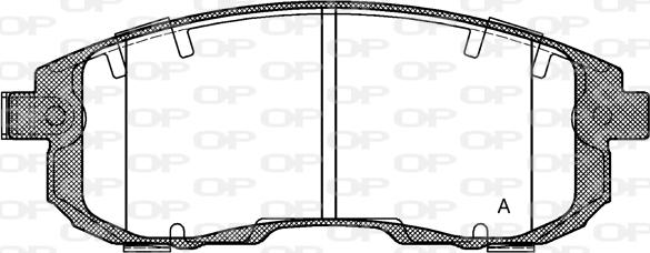 Open Parts BPA0293.11 - Kit pastiglie freno, Freno a disco autozon.pro