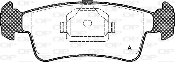 Open Parts BPA0240.00 - Kit pastiglie freno, Freno a disco autozon.pro