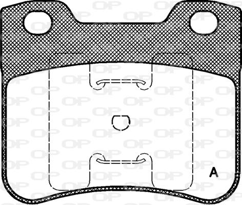 Open Parts BPA0247.10 - Kit pastiglie freno, Freno a disco autozon.pro