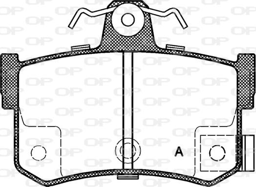 Open Parts BPA0251.12 - Kit pastiglie freno, Freno a disco autozon.pro