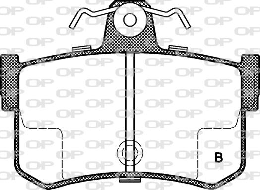 Open Parts BPA0251.12 - Kit pastiglie freno, Freno a disco autozon.pro