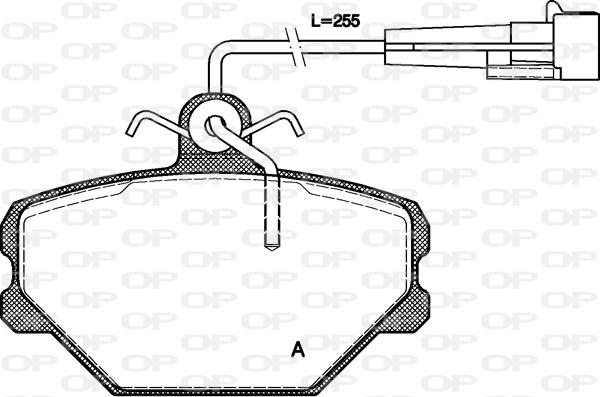 Open Parts BPA0264.02 - Kit pastiglie freno, Freno a disco autozon.pro