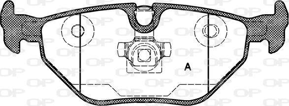 Open Parts BPA0265.40 - Kit pastiglie freno, Freno a disco autozon.pro