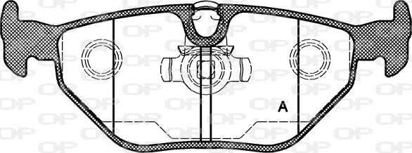 Open Parts BPA0265.15 - Kit pastiglie freno, Freno a disco autozon.pro