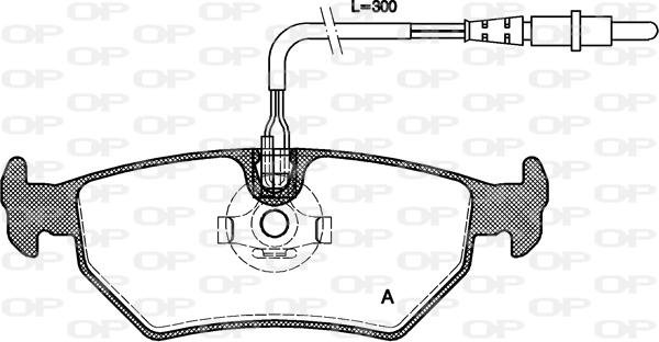 Open Parts BPA0265.32 - Kit pastiglie freno, Freno a disco autozon.pro