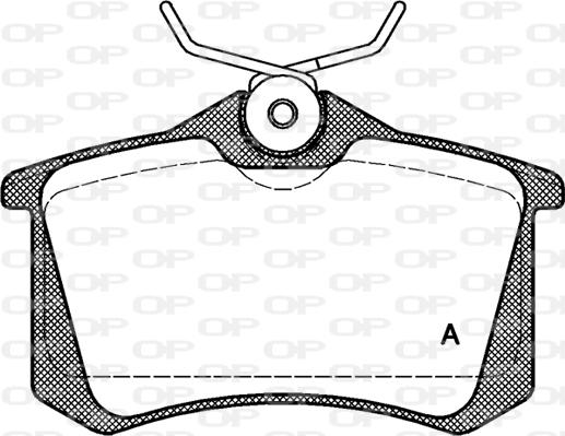 Open Parts BPA0263.01 - Kit pastiglie freno, Freno a disco autozon.pro