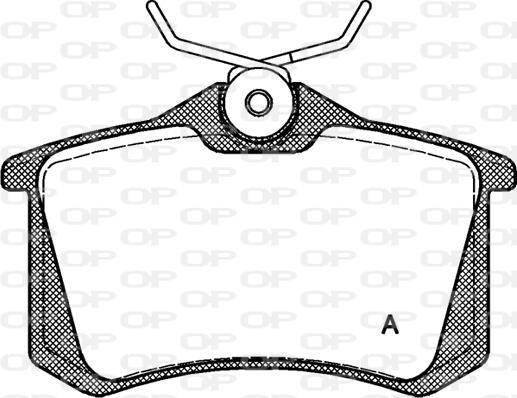 Open Parts BPA0263.10 - Kit pastiglie freno, Freno a disco autozon.pro