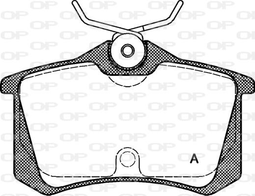 Open Parts BPA0263.20 - Kit pastiglie freno, Freno a disco autozon.pro