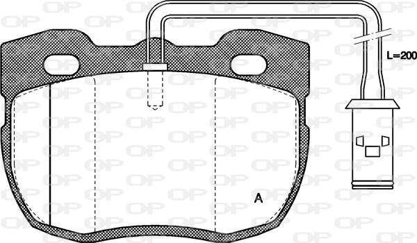 Open Parts BPA0267.11 - Kit pastiglie freno, Freno a disco autozon.pro