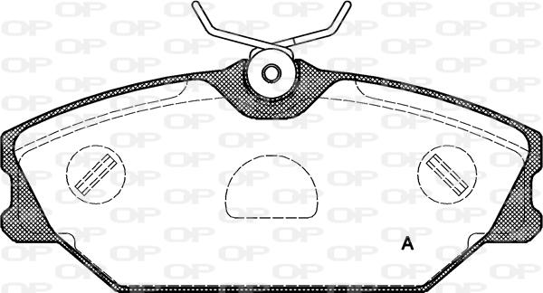 Open Parts BPA0208.00 - Kit pastiglie freno, Freno a disco autozon.pro