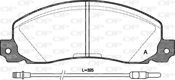 Open Parts BPA0202.02 - Kit pastiglie freno, Freno a disco autozon.pro