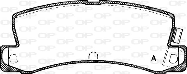 Open Parts BPA0214.04 - Kit pastiglie freno, Freno a disco autozon.pro