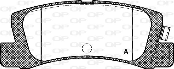 Open Parts BPA0214.02 - Kit pastiglie freno, Freno a disco autozon.pro