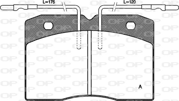 Open Parts BPA0211.04 - Kit pastiglie freno, Freno a disco autozon.pro