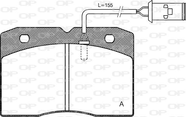 Open Parts BPA0211.22 - Kit pastiglie freno, Freno a disco autozon.pro