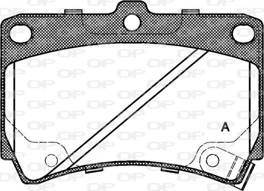 Open Parts BPA0212.42 - Kit pastiglie freno, Freno a disco autozon.pro